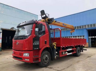 解放j6p隨車吊單橋多少錢